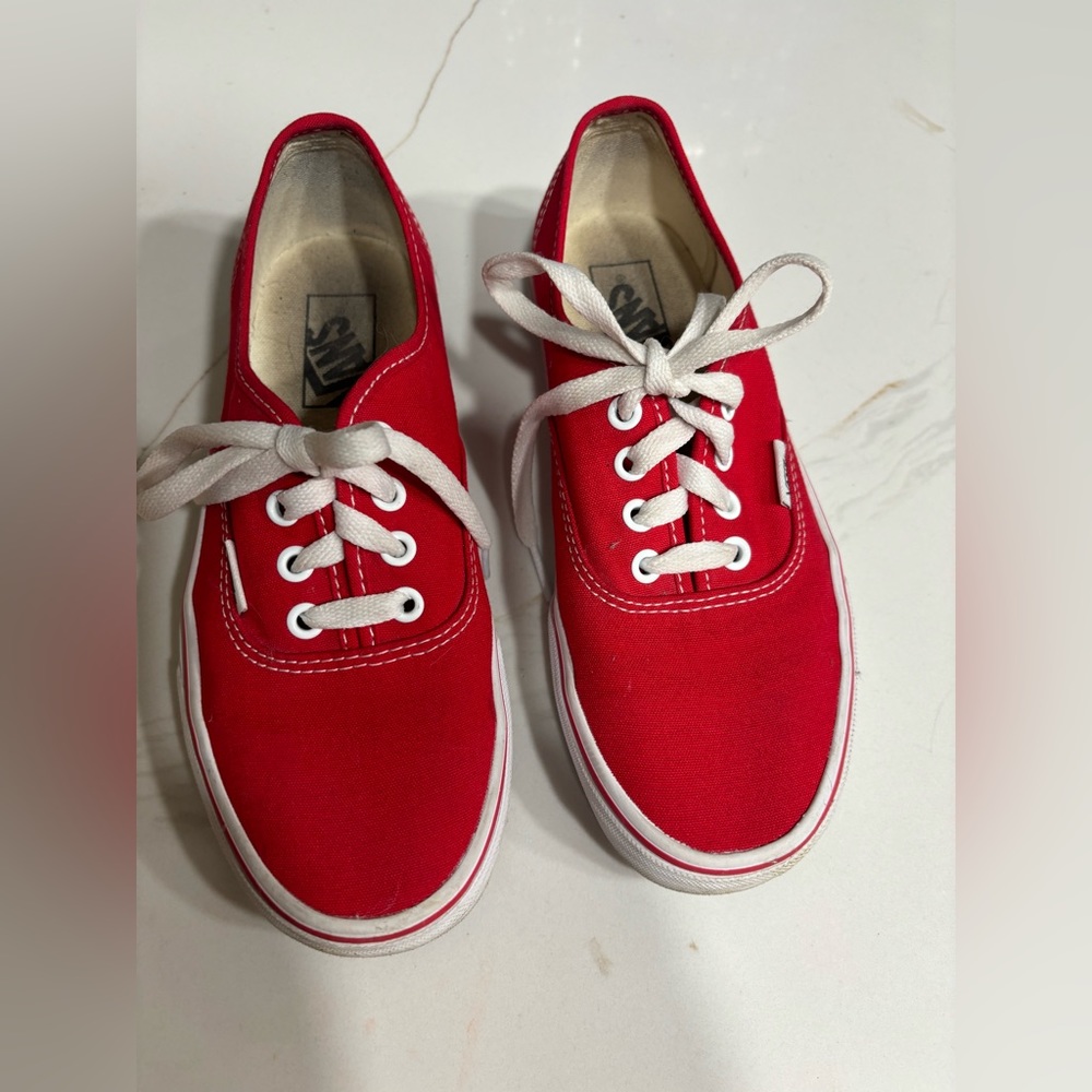Red Vans women’s size 7.5